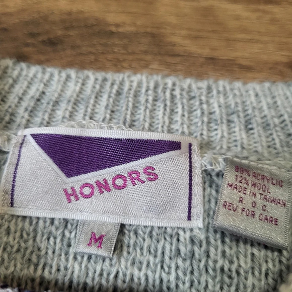 Vintage 1990's Honors Argyle Sweater Vest Size Medium - Picture 2 of 5